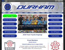 Tablet Screenshot of fcdurhamacademy.com